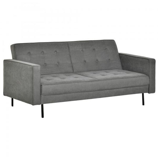 Schlafsofa 3-Sitzer Schlafcouch Stoffsofa Grau - Palo24