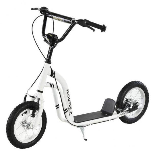 Tretroller Scooter Cityroller verstellbar Aluminium Weiss - Palo24