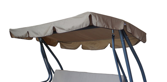 Dachplane für Hollywoodschaukel MIAMI 232x120cm, cremefarben