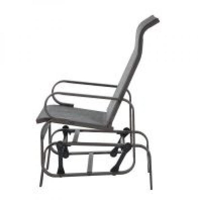 Schaukelstuhl Gartenstuhl Garten Schaukel Metall braun - Palo24