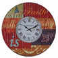 GROSSE WANDUHR 60CM KÜCHENUHR RUND WOHNZIMMER RETRO HÄNGEUHR - Palo24