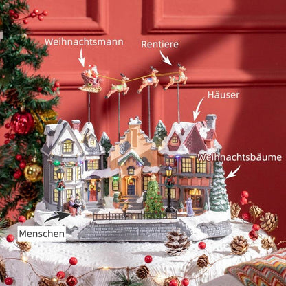 Weihnachtsdeko Weihnachtsdorf 22 bunte LEDs - Palo24