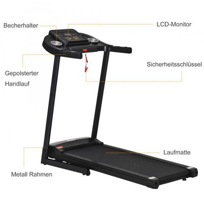 Elektrisches Laufband faltbar mit LED-Anzeige - Palo24