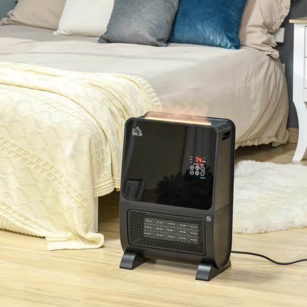 2 in 1 Heizlüfter Heizgerät Elektroheizer mit Fernbedienung Luftbefeuchter LED - Palo24