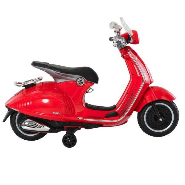 Elektrofahrzeug Kindermotorrad mit MP3-Musik Beleuchtung 3-6 Jahre PP Rot - Palo24