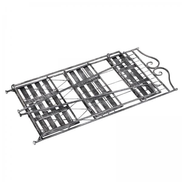 Pflanzregal Blumenregal 3 x Ebene Metall Klappbar Silbergrau - Palo24
