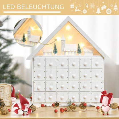 Adventskalender 39 cm x 9 cm x 42 cm - Palo24