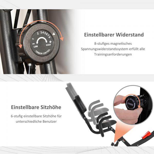 Heimtrainer Fahrradtrainer mit LCD-Display - Palo24