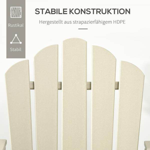 Liegestuhl-Set mit Fußhocker und Beistelltisch, klappbar Braun - Palo24