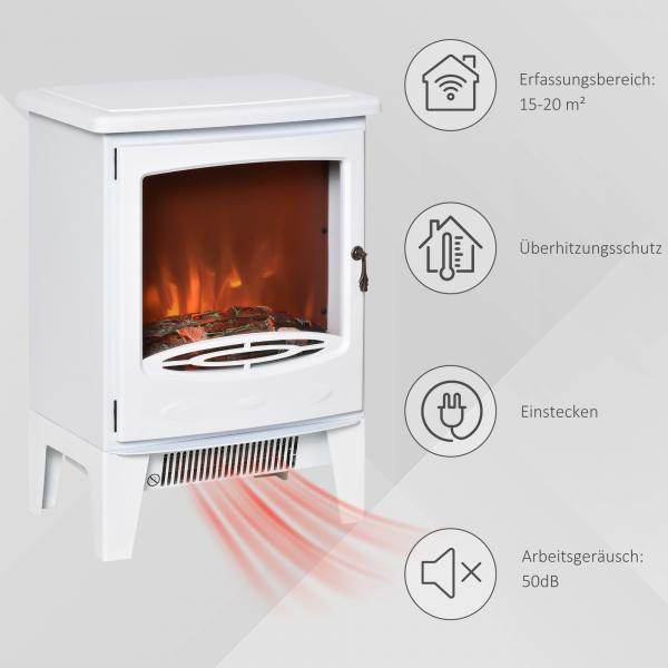 LED Elektrokamin Standkamin Kaminofen mit Flammeneffekt 900/1800W - Palo24