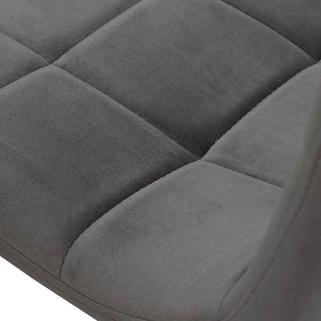 Esstisch mit 2 Stühlen Set 80x80 cm Natur Grau - Palo24