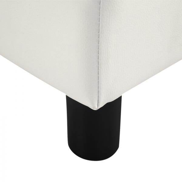 Fußhocker Sitzhocker Eingangbank Rückenfreier Sitzbank Chesterfield Weiss - Palo24