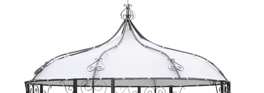 Ersatzdach für Pavillon BURMA, Polyester PVC-beschichtet weiss