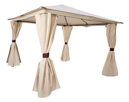 Toit de remplacement pour tonnelle 3x3 mètres VENEZIA, polyester enduit PVC écru