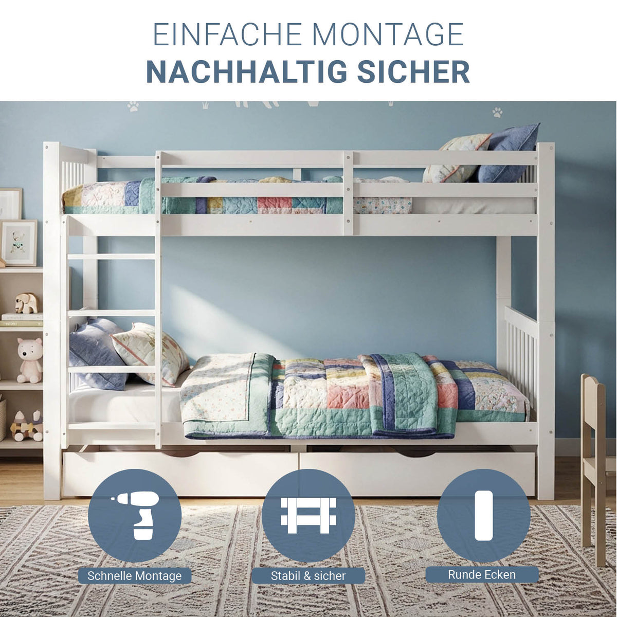 Kinderbett mit Bettkasten