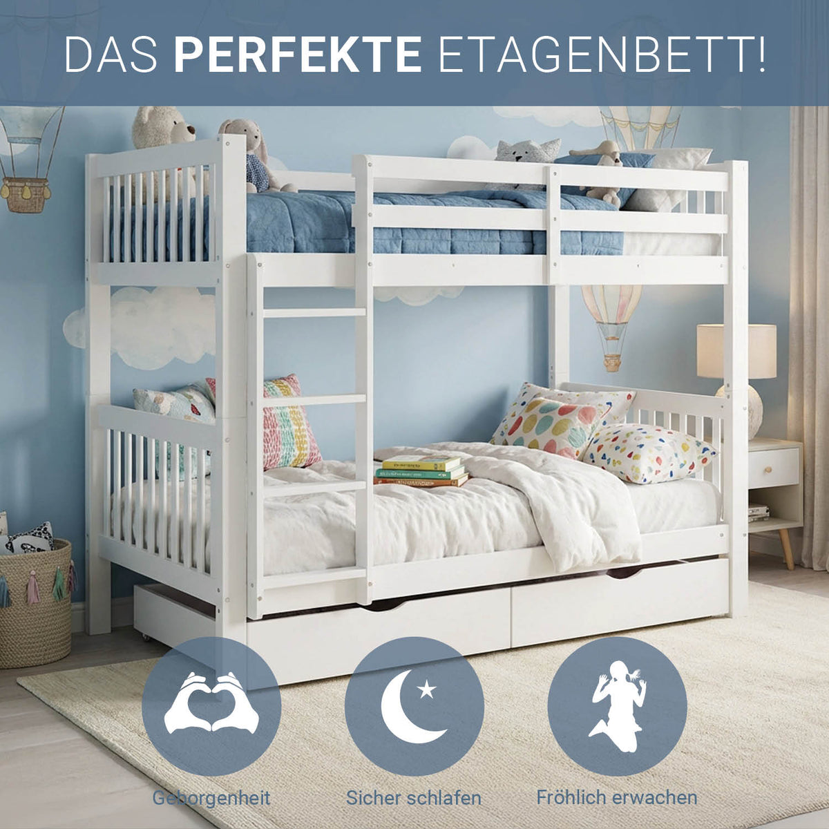 Kinderbett mit Bettkasten