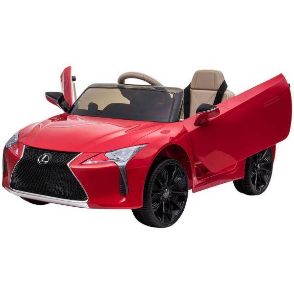 Kinderauto von Lexus Kinderfahrzeug für 3-6 Jahre Elektroauto mit MP3 Musik Rot - Palo24