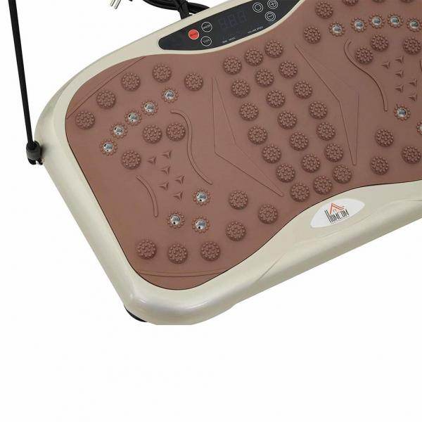 Vibrationsplatte Vibrationstrainer Vibrationsgerät LED-Anzeige USB-Lautsprecher Trainingsbänder Fernbedienung - Palo24