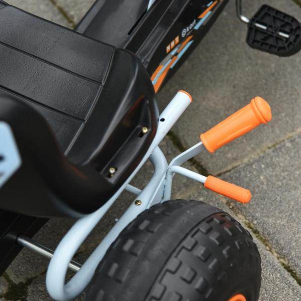 Go Kart Mit Pedal Kinderfahrzeug Tretauto mit Pedal für 3-8 Jahre Stahl Hellblau - Palo24