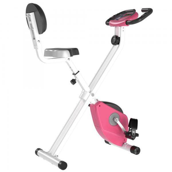 Heimtrainer Fahrradtrainer höhenverstellbar Rosa+Weiss - Palo24