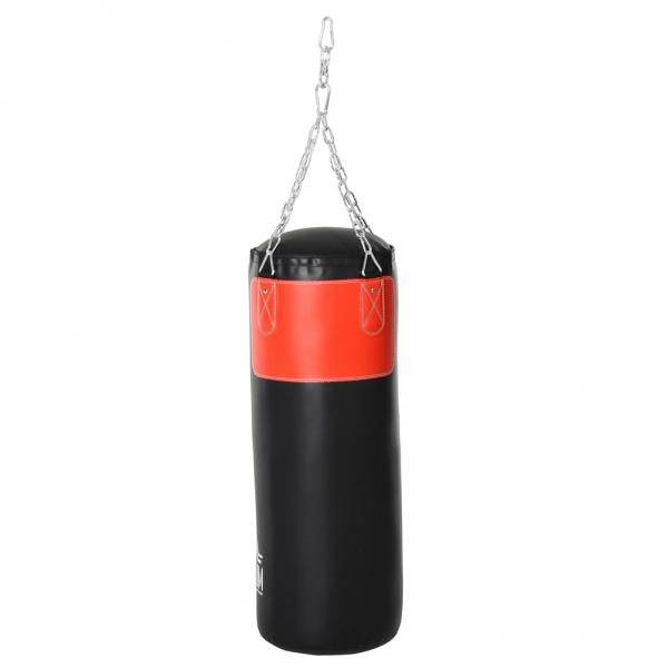 Boxsack Trainingsdummy Boxtraining Boxen mit Boxhandschuhen Schwarz Ø30 x 120 cm - Palo24