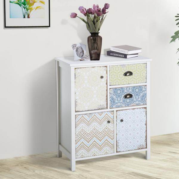 Sideboard Anrichte Beistellschrank Holz Bunt - Palo24