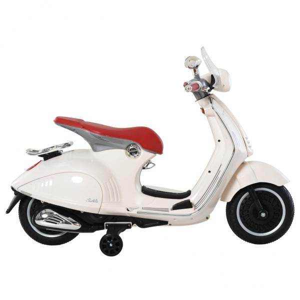 Elektrofahrzeug Kindermotorrad mit MP3-Musik Beleuchtung 3-6 Jahre PP Weiss - Palo24