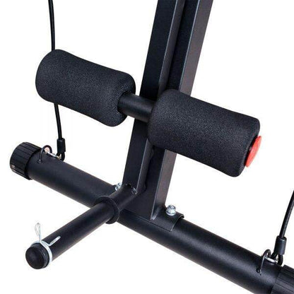Multifunktion Hantelbank Trainingsbank Schwarz-Rot - Palo24