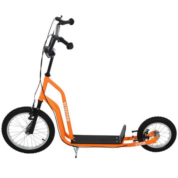 Tretroller Scooter Cityroller Kinder Mädchenroller verstellbar Aluminium Oange - Palo24
