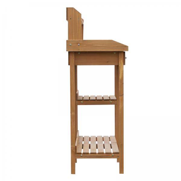 Pflanztisch mit Wanne Tannenholz H112cm Natur - Palo24