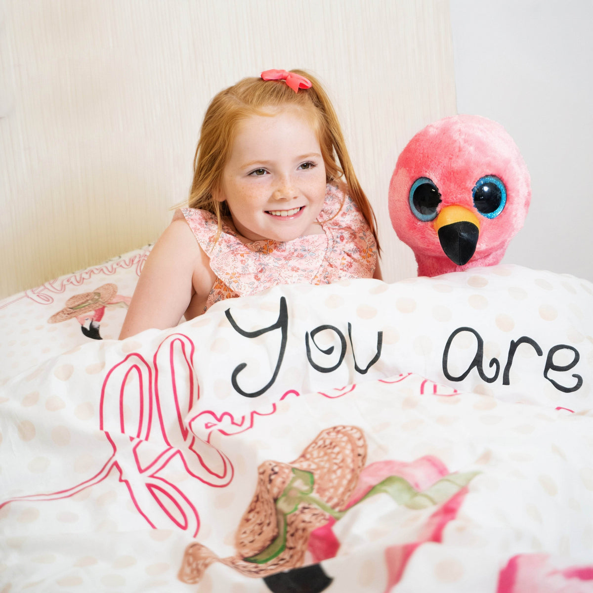 Bettbezug You are Flamazing rosa 155 x 220 cm - Palo24