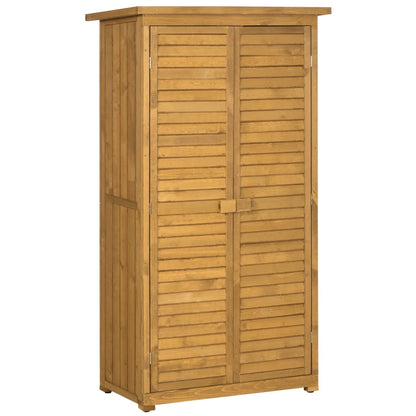Gartenschrank Gerätehaus Gartenhaus Geräteschuppen Pultdach Natur