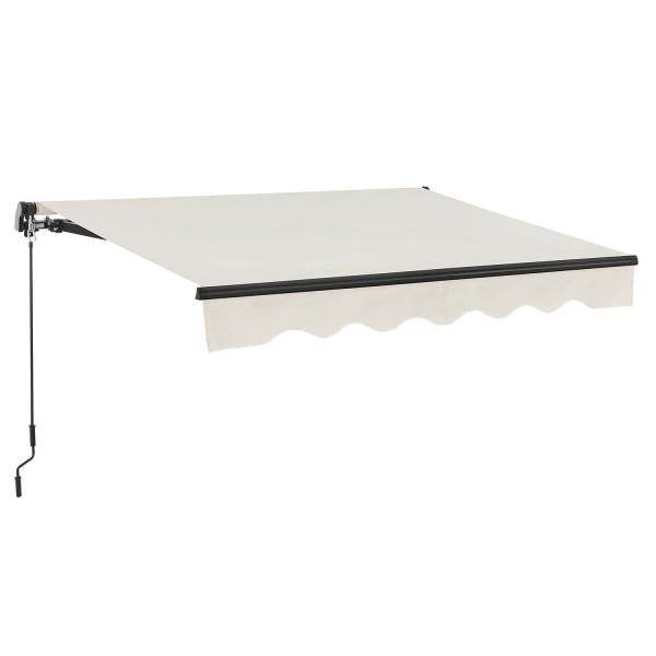 Gelenkarmmarkise 300 x 250 cm mit Kurbel Beige - Palo24