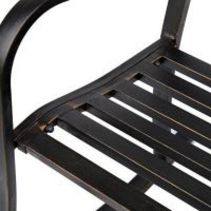 Schaukelstuhl Gartenstuhl antik Metall Bronze - Palo24