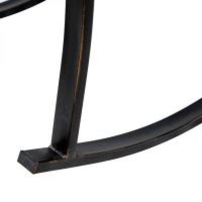 Schaukelstuhl Gartenstuhl antik Metall Bronze - Palo24