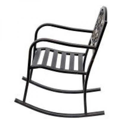 Schaukelstuhl Gartenstuhl antik Metall Bronze - Palo24