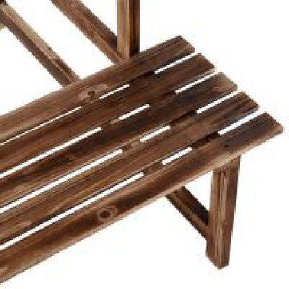 Pflanzentreppe Blumenregal Tannenholz 3 Stufen L100 x W80 x H80cm - Palo24
