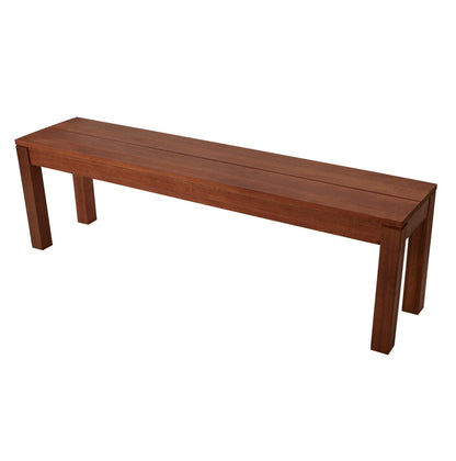 Banquette tabouret 3 places BRASILIA, eucalyptus huilé, certifié FSC®