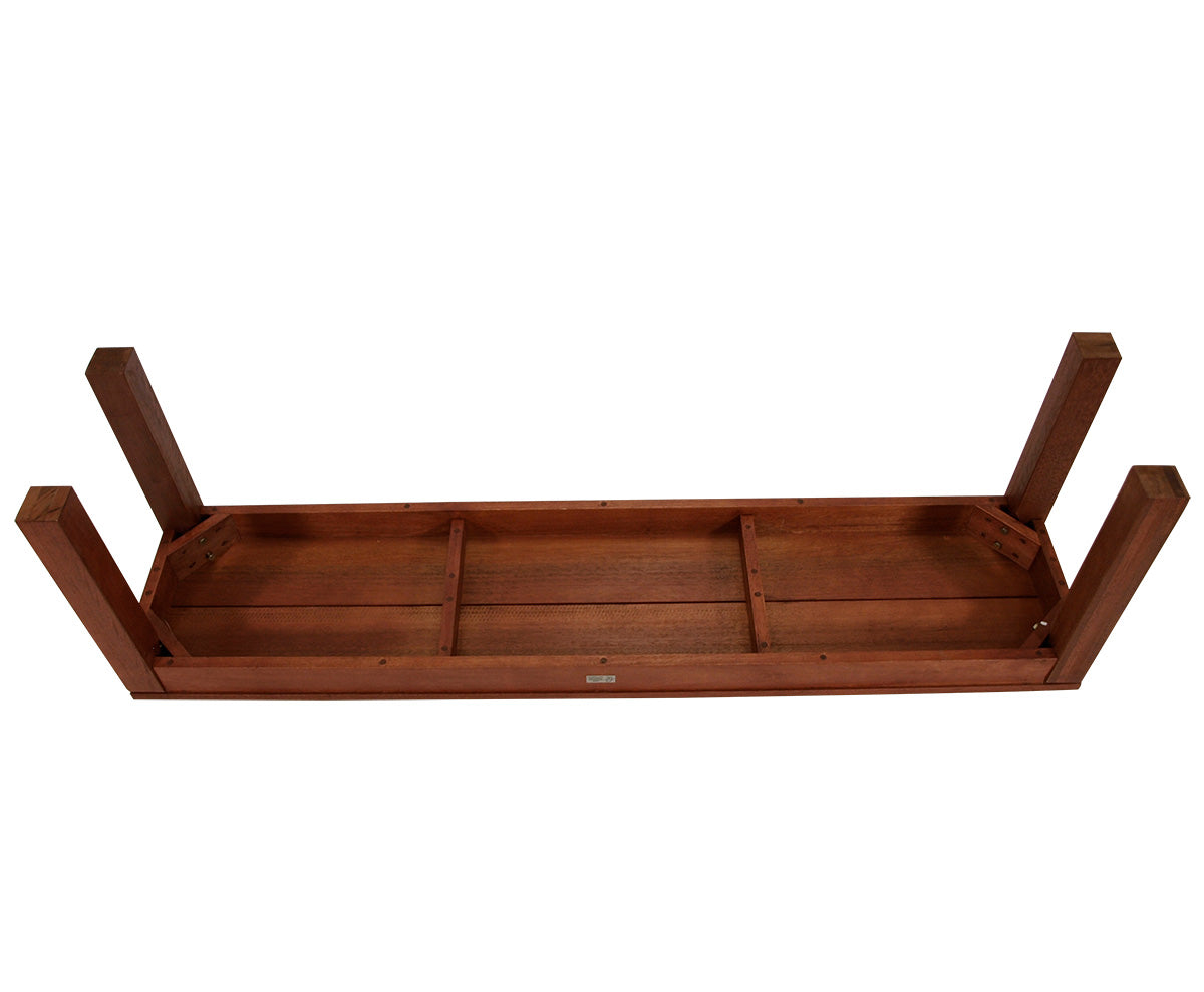 Banquette tabouret 3 places BRASILIA, eucalyptus huilé, certifié FSC®