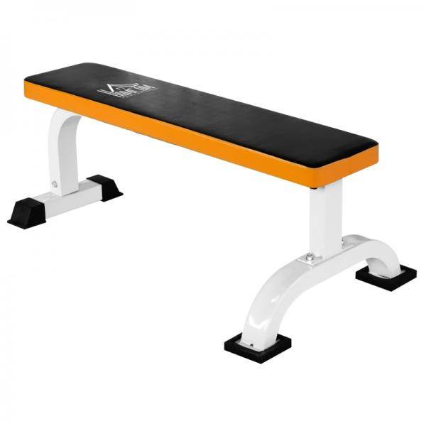 Hantelbank Flachbank Fitnissbank Multifunktion Trainingsbank Stahl Schwarz - Palo24