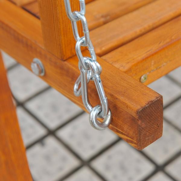 Hollywoodschaukel Gartenschaukel 3-Sitzer Lärche weiss - Palo24