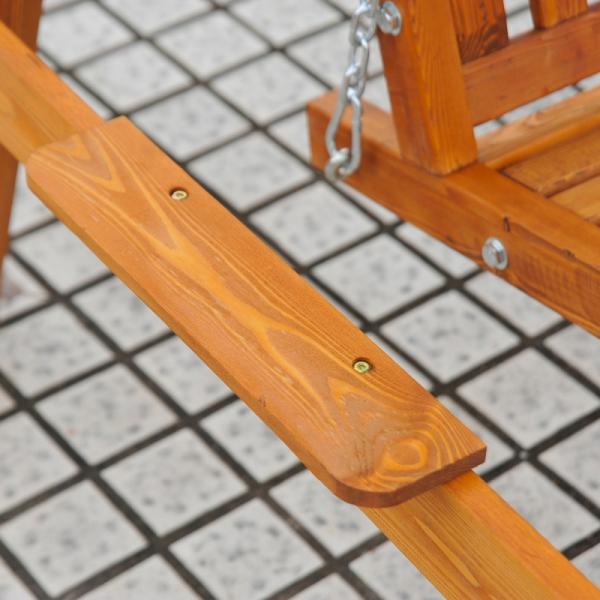 Hollywoodschaukel Gartenschaukel 3-Sitzer Lärche weiss - Palo24