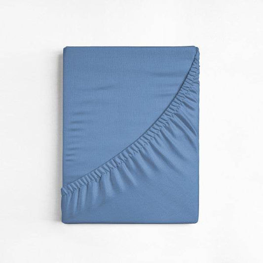 Baumwolle Spannbettlaken Blau 70 x 200 cm - Palo24