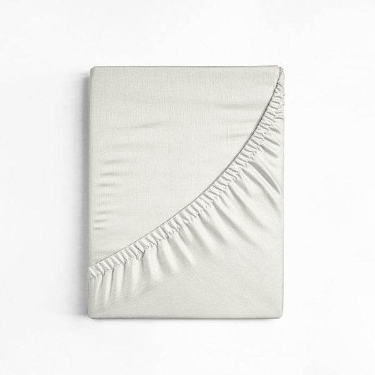 Baumwolle Spannbettlaken Creme 160 x 200 cm - Palo24