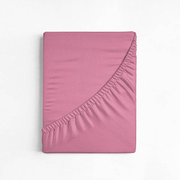 Baumwolle Spannbettlaken Rosa 90 x 200 cm - Palo24