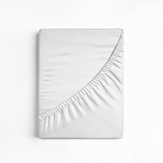 Baumwolle Spannbettlaken Weiss 200 x 220 cm - Palo24