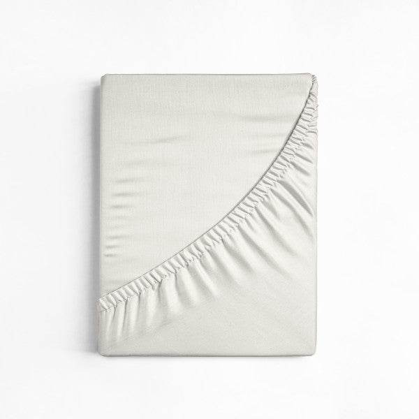 Baumwoll-Topper Spannbettlaken Creme 180 x 220 cm - Palo24