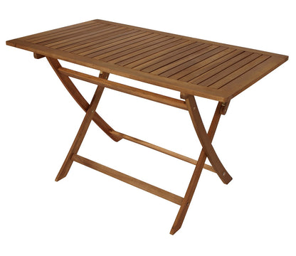 Gartentisch klappbar TOBAGO 70x120cm, Akazie geölt, FSC®-zertifiziert.