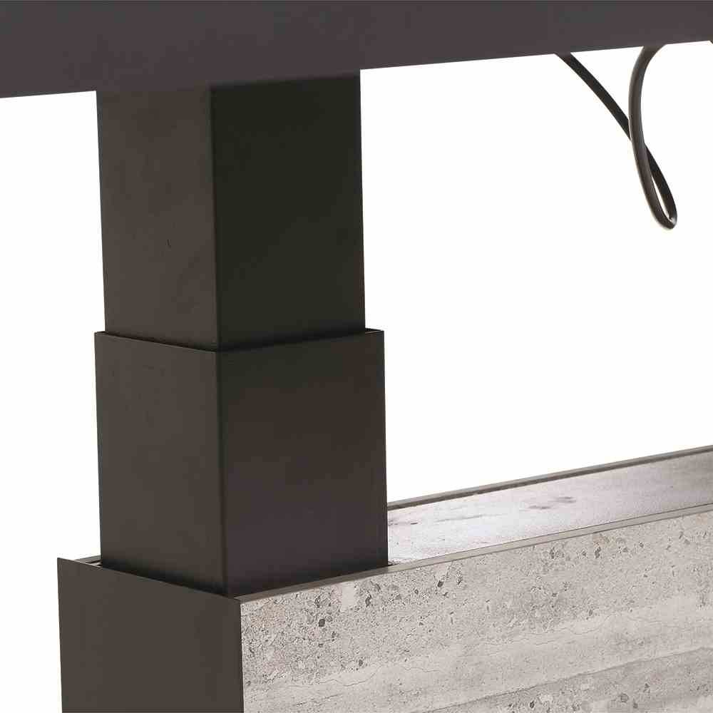 Lifttisch BELLANI 140x85cm von SIENA GARDEN, Aluminium + Keramik pinie-grau - Palo24