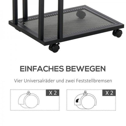 Beistelltisch C-Form rollbar Rollwagen Nachttisch - Palo24